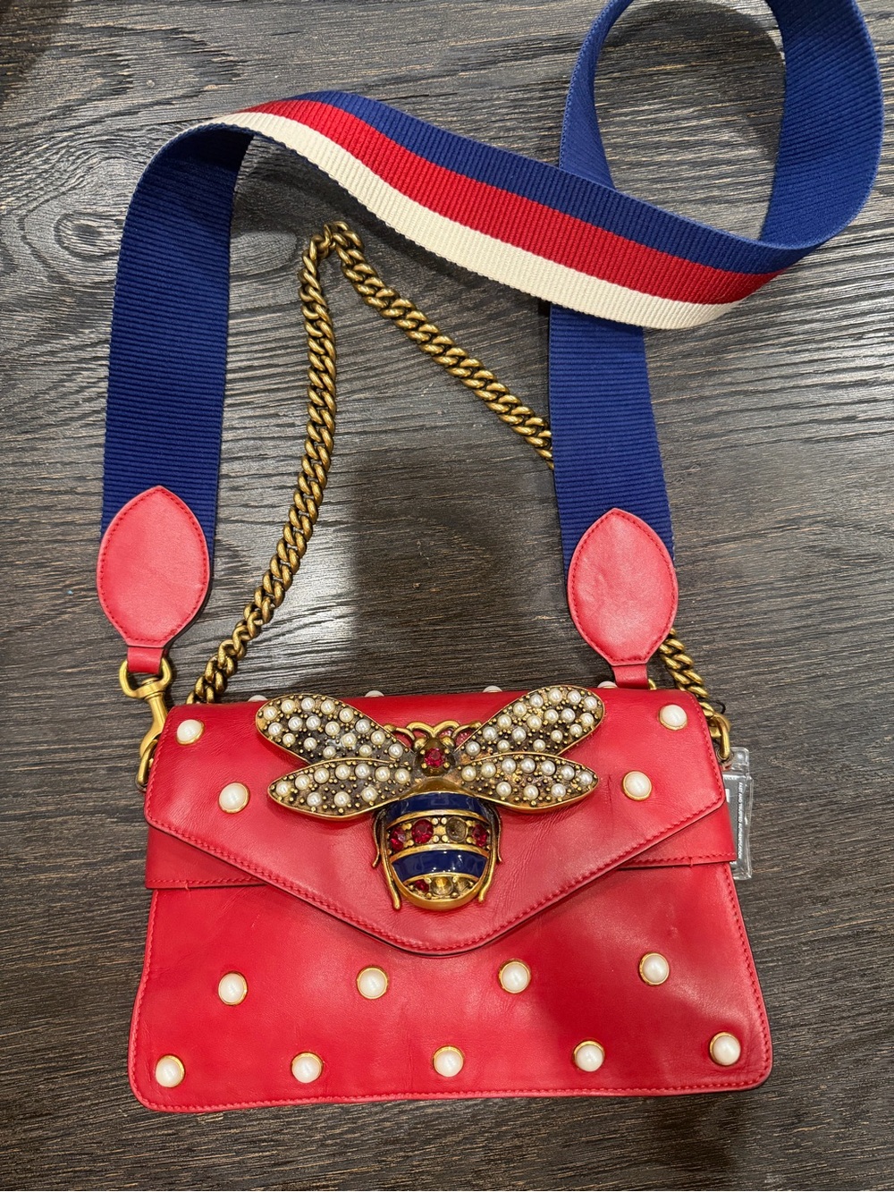 AUTHENTIC GUCCI MINI QUEEN MARGARET BROADWAY SHOULDER BAG-